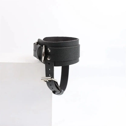 Ceinture de cheville noire, chaîne et boucle, Clickbing Market