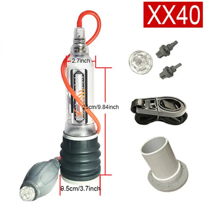 Pompe à pénis mâle pompe à vide d'eau, pompe d'agrandissement du pénis extension de bite exercices Clickbing Market