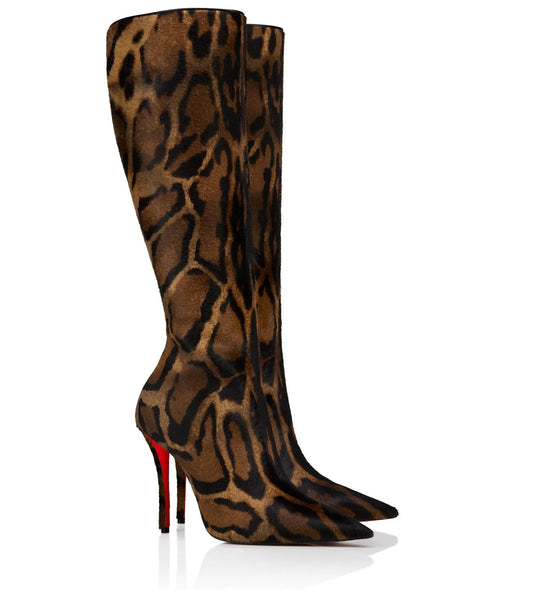 Bottes fines à talons hauts avec fermeture éclair latérale