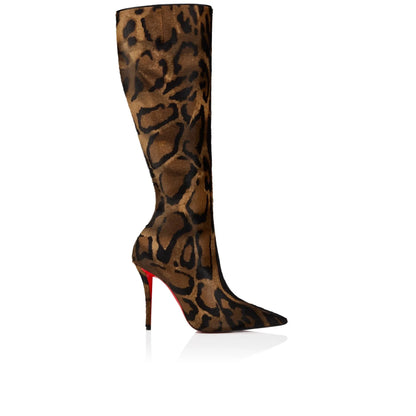 Bottes fines à talons hauts avec fermeture éclair latérale