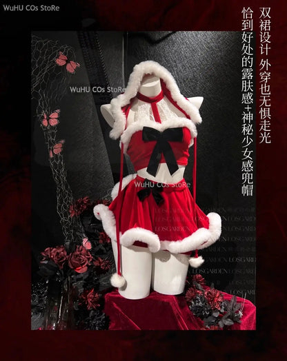 Costume hiver lapin fille chapeau tenues, cape personnalisé lingerie Clickbing Market