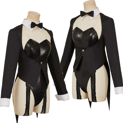 Déguisement lapin noir filles combinaison Costume queues couvre-chef chaussettes Clickbing Market