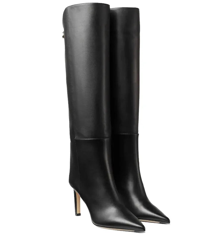 Bottes hautes en cuir de bœuf