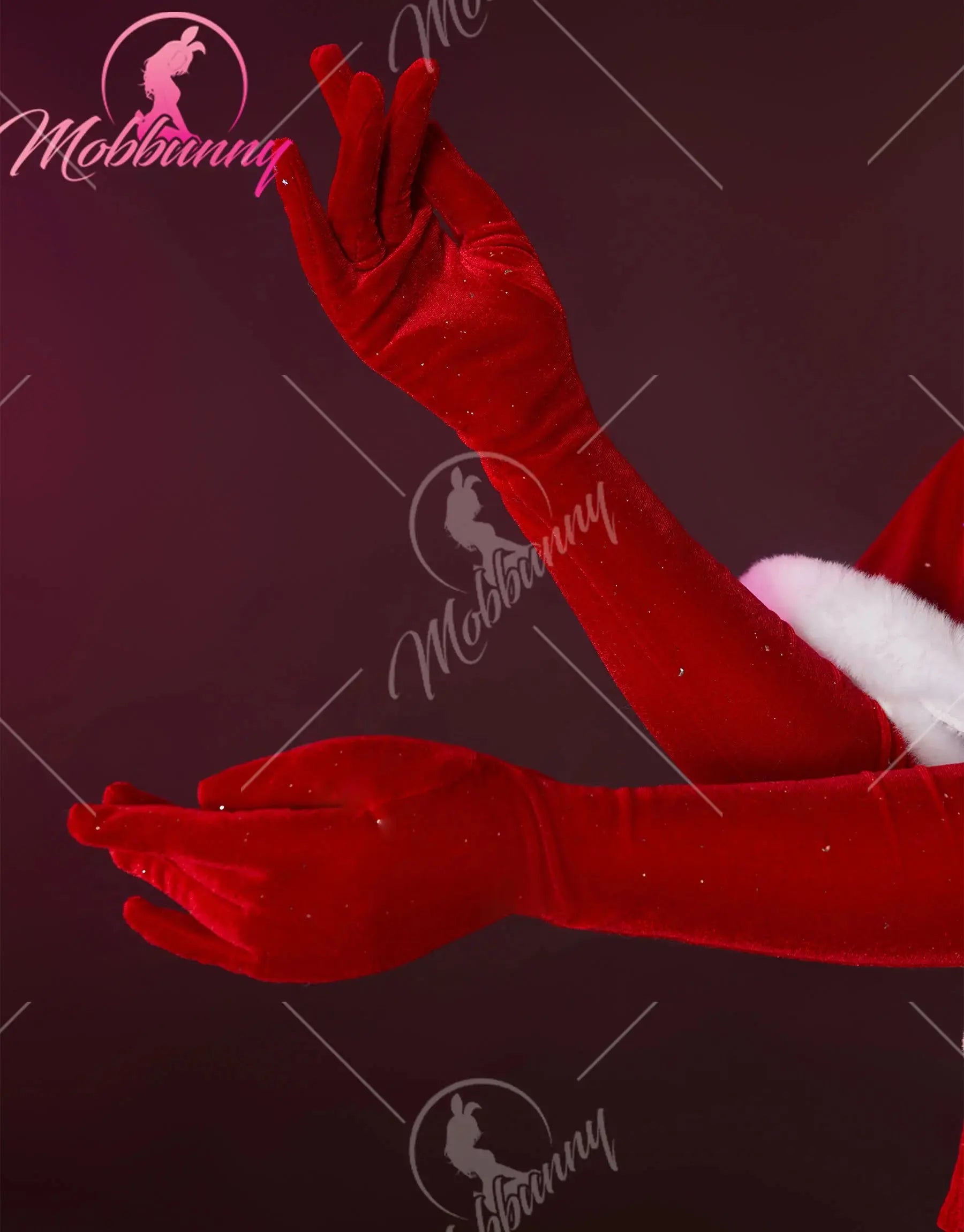 Ensemble de lingerie lapin, chapeau de chambre plus lent, haut rouge, culotte et jupe Clickbing Market