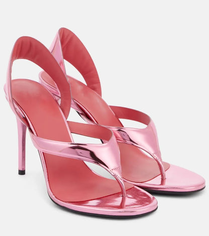 Sandales à talons aiguilles et bout ouvert