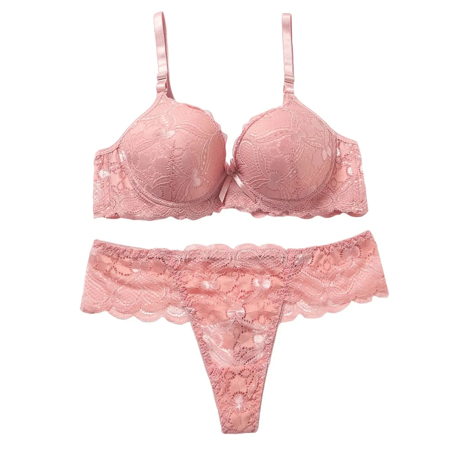 Ensemble de Lingerie en dentelle nuisette séduisante en maille soutien-gorge et culotte, ensemble de 2 pièces avec porte-jarretelles Clickbing Market