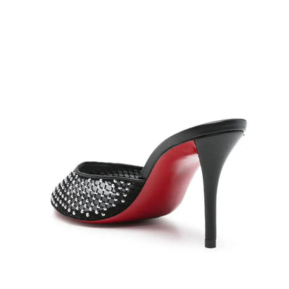 Chaussures en forme de bouche de poisson, pantoufles sexy une pièce