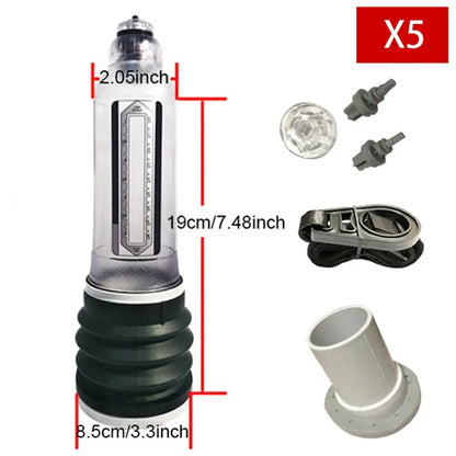 Pompe à pénis mâle pompe à vide d'eau, pompe d'agrandissement du pénis extension de bite exercices Clickbing Market