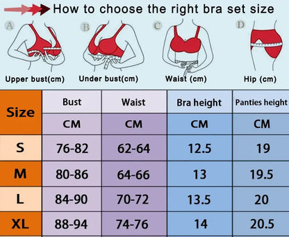 Lingerie sexy, sous-vêtements en dentelle, ensembles de culottes brodées dégradées, kit de soutien-gorge délicat Clickbing Market