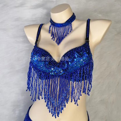 Costume 2 pièces ensemble soutien-gorge ceinture