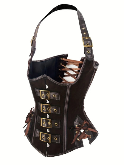 Corset bustier en cuir tendance corset sexy