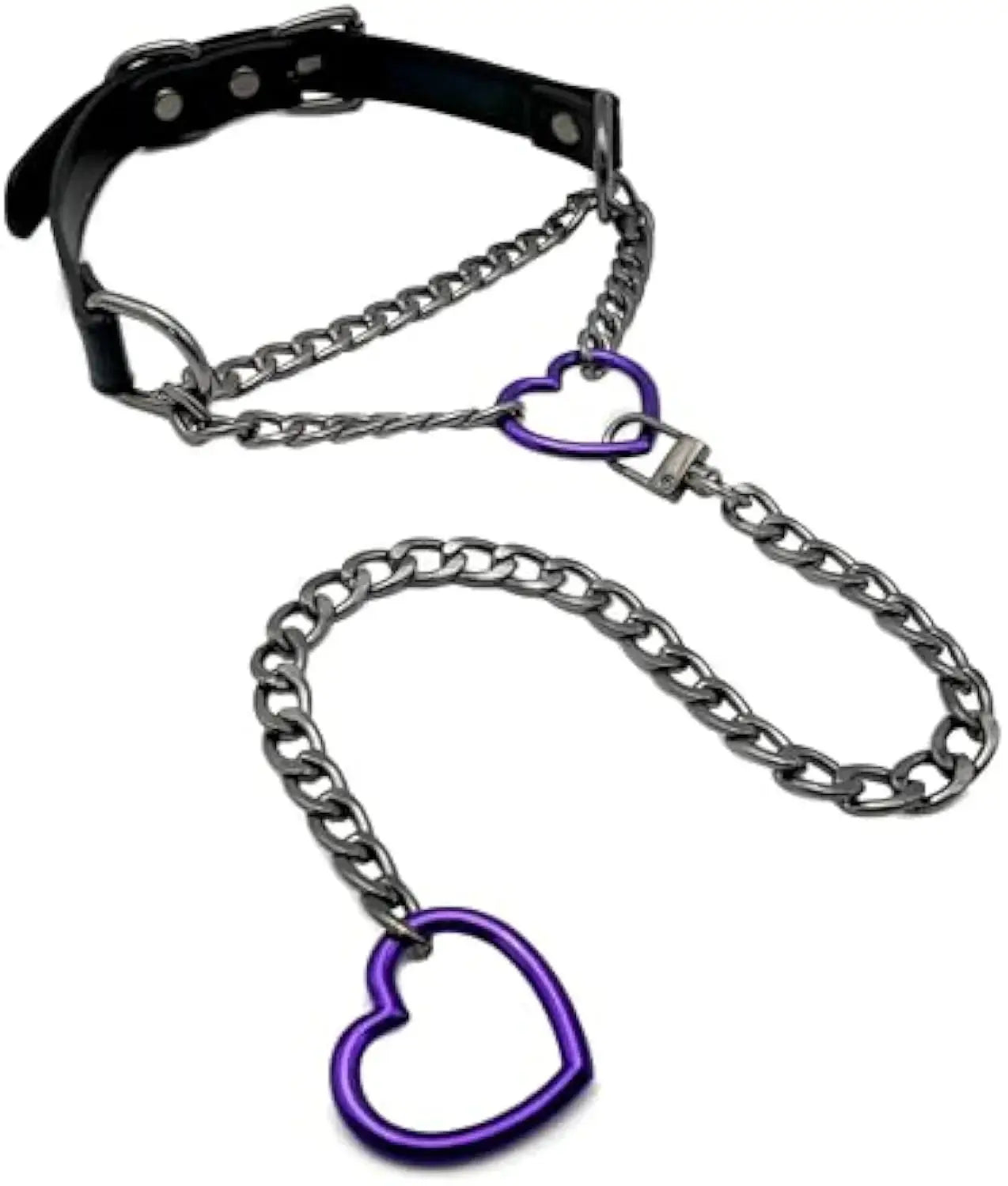 Collier ras du cou, joint torique chaîne coulissante en cuir Clickbing Market