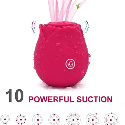 Vibromasseur vaginal en forme de rose