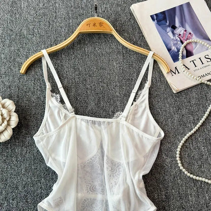 Combinaison à bretelles en arête de poisson Body,  Coupe intérieure américaine, Slim, Noir, Haut court, Sexy Clickbing Market