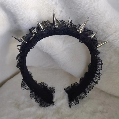 Bandeau à rivets, coiffure Cosplay, argent doré, accessoires pour cheveux