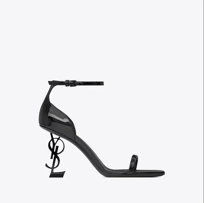Talons hauts noirs sexy, escarpins pointus en daim, élégantes