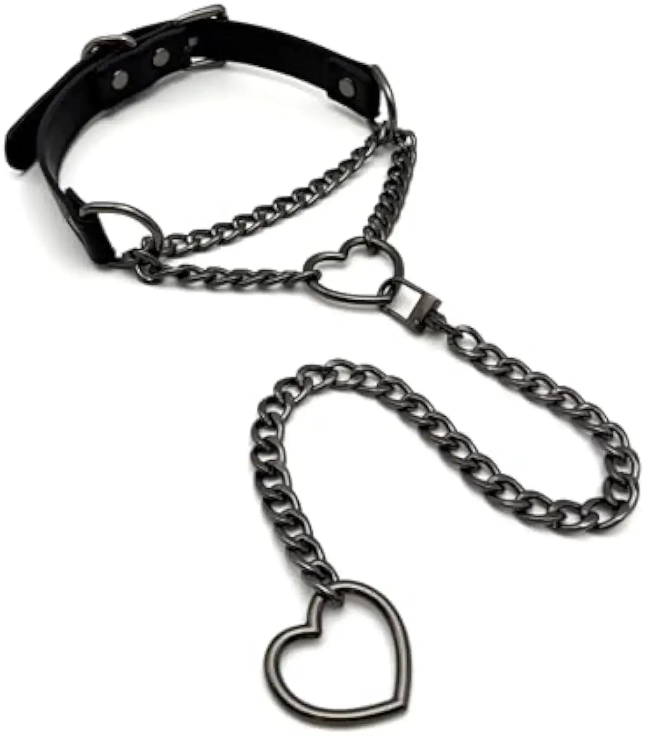 Collier ras du cou, joint torique chaîne coulissante en cuir Clickbing Market